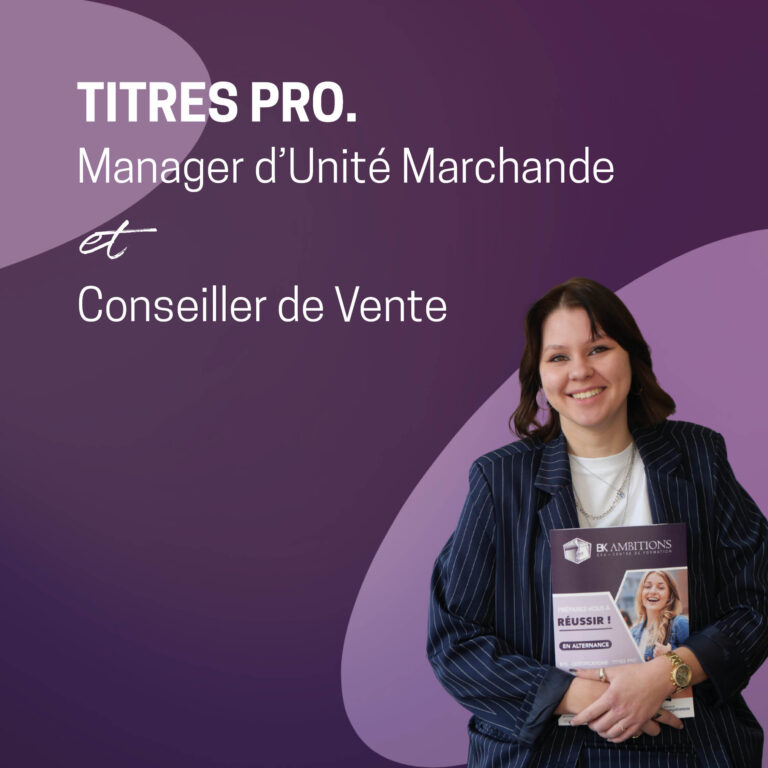 Titre pro manager d'unité marchande Mulhouse Titre pro conseiller de vente Mulhouse